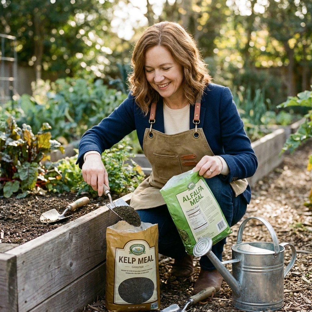 Vegan Organic Fertilizers with Alfalfa and Kelp Meal