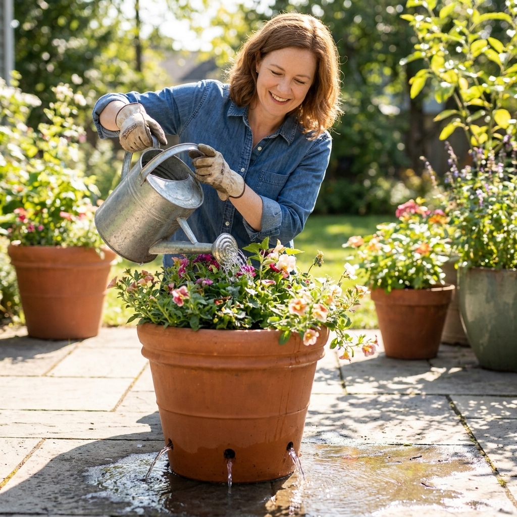 Flush Salt Buildup from Over-Fertilized Garden Beds